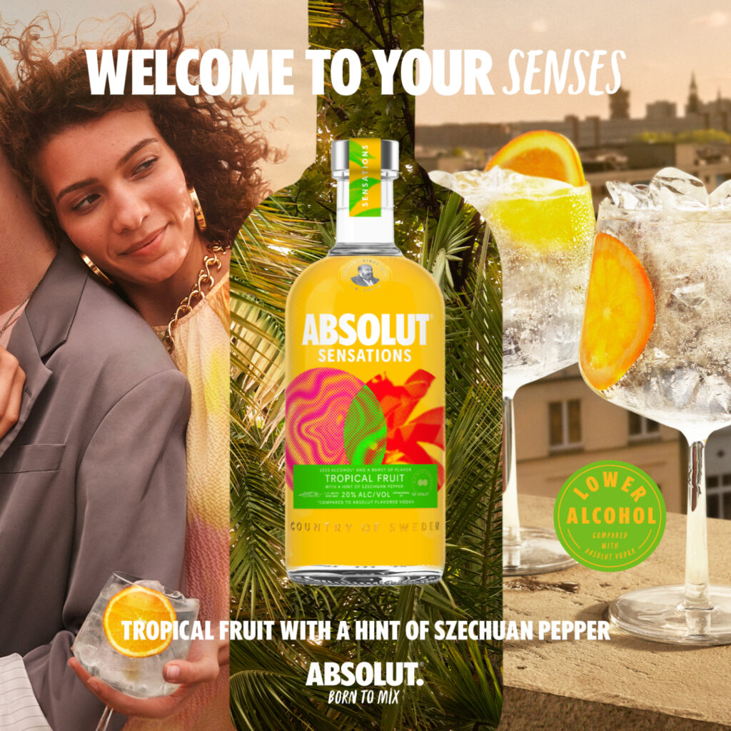 Absolut Sensations Tropical Fruit Key Visual Secondary The Absolut
