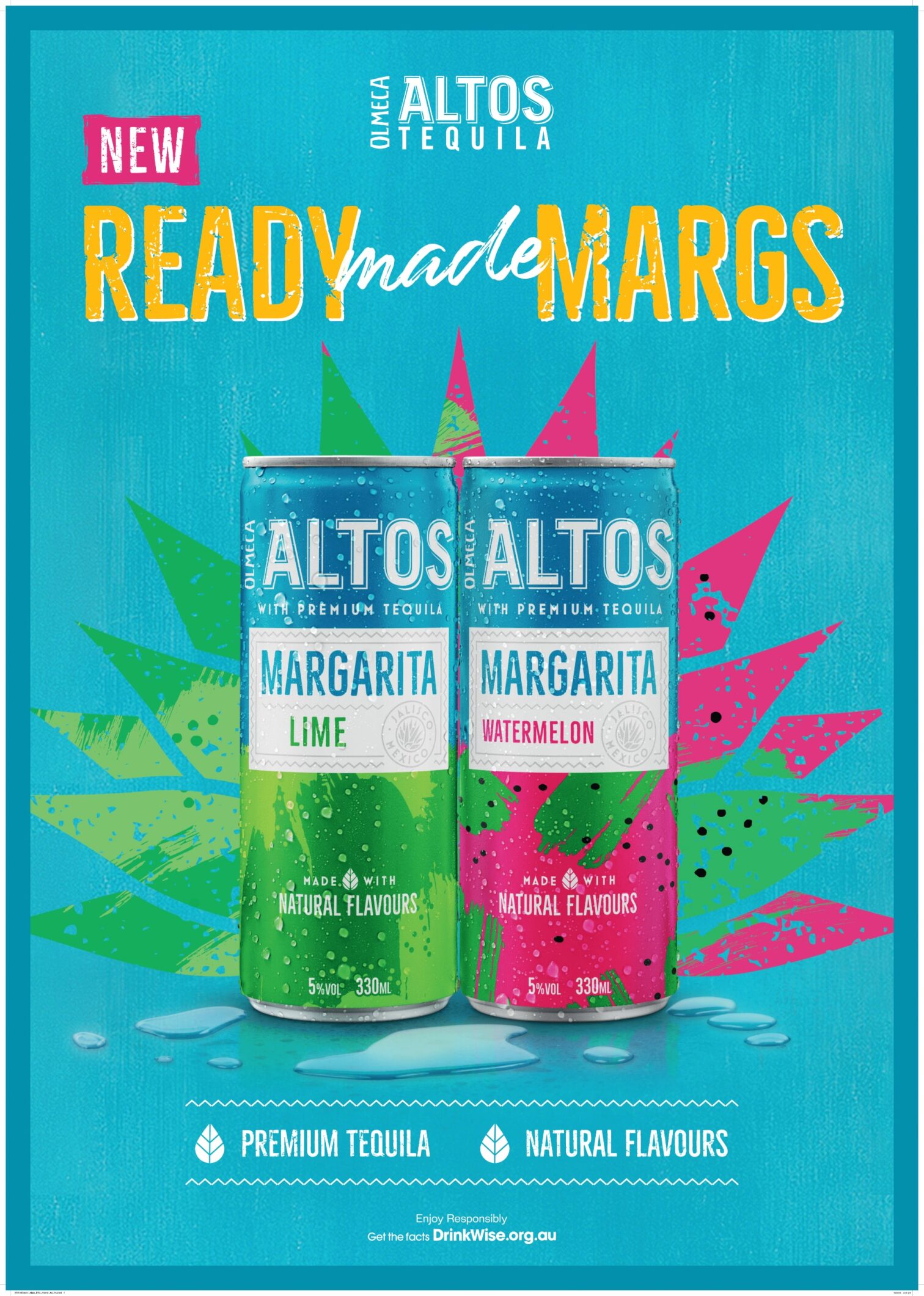 Key visual Altos RTD Margarita flavours The Absolut Group
