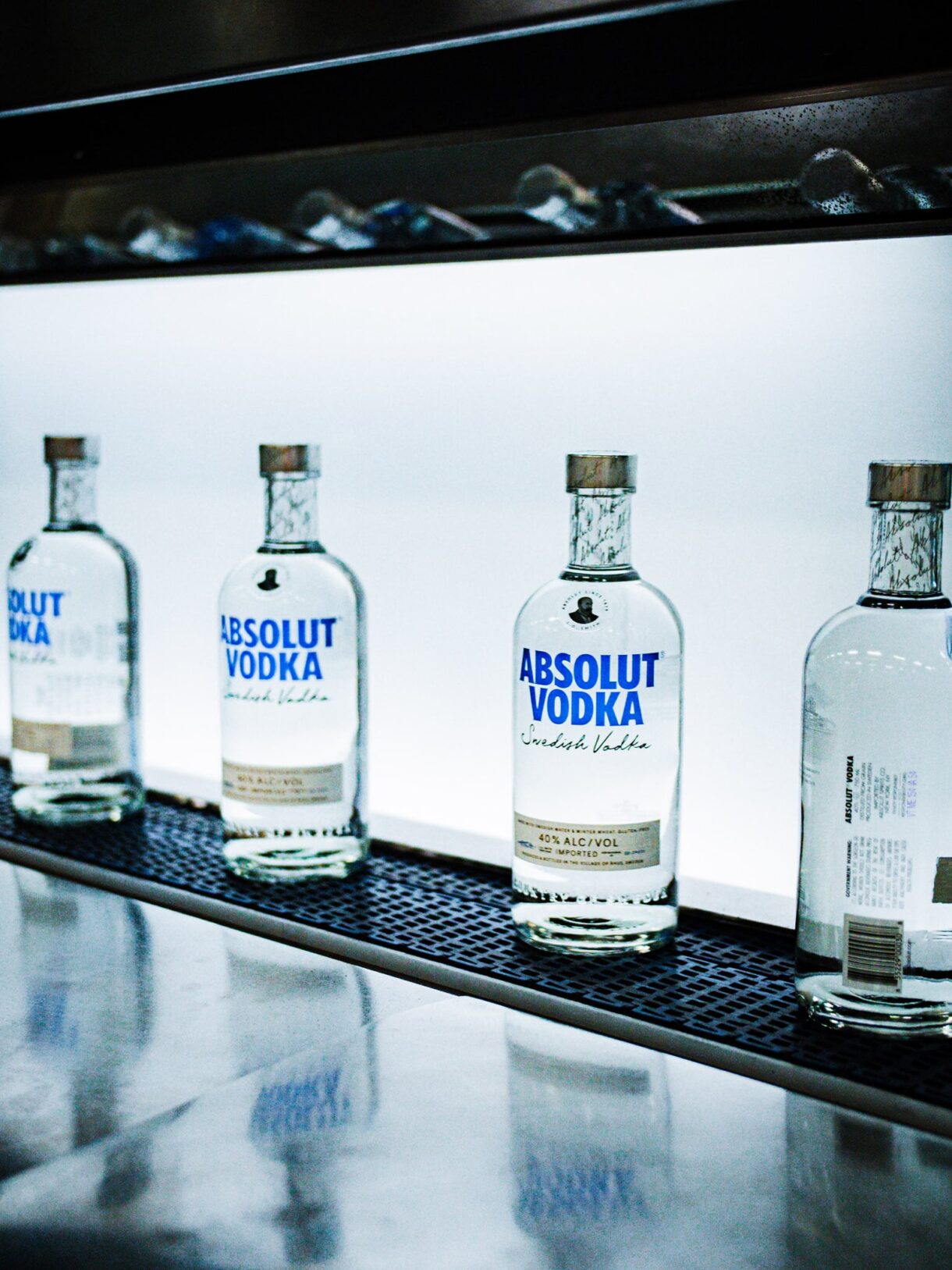 Absolut Vodka glass bottles