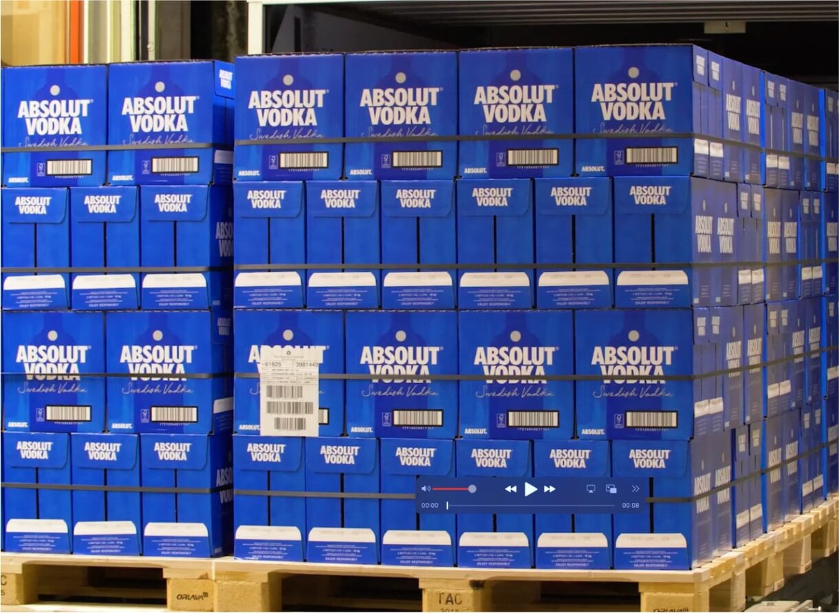 Absolut Vodka boxes