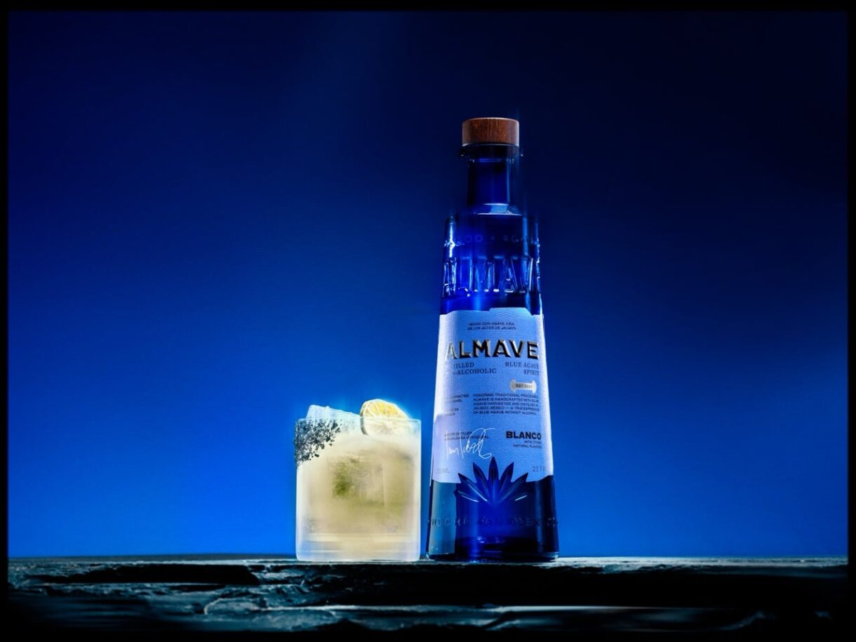 Image of House of Tequila's product Almave, the world’s first non-alcoholic blue agave spirit.