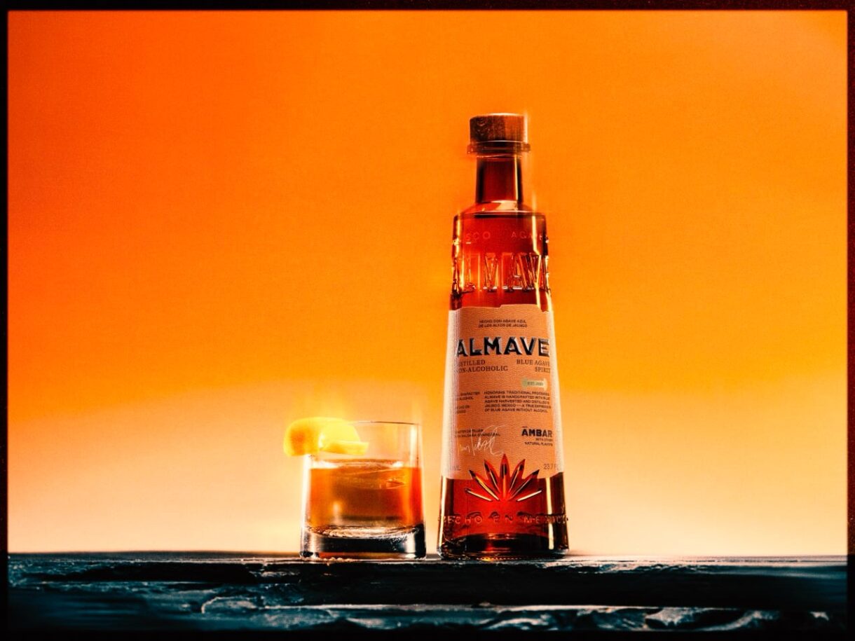 Image of House of Tequila's product Almave, the world’s first non-alcoholic blue agave spirit.