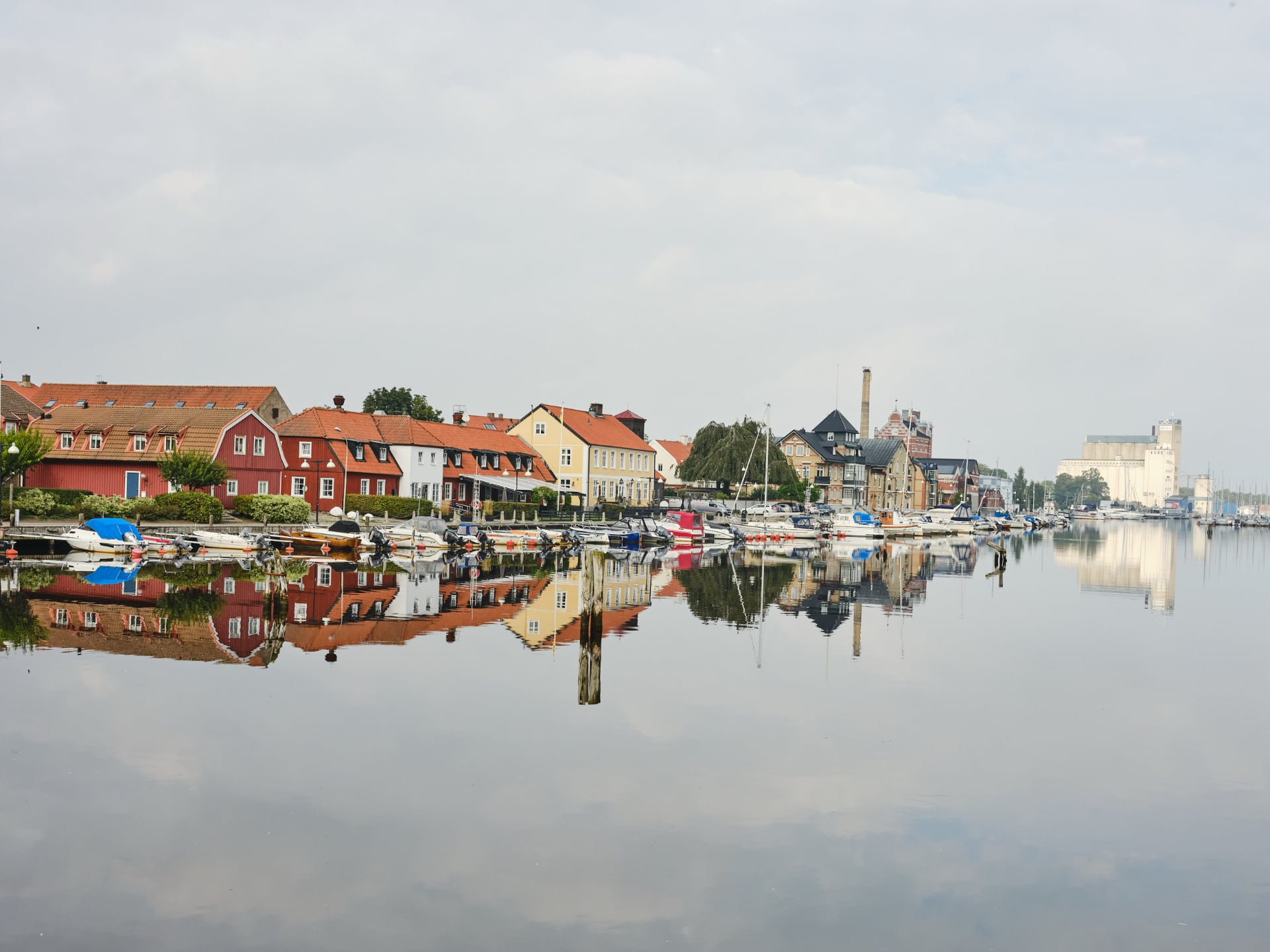 Image from the canal in Åhus, Sweden