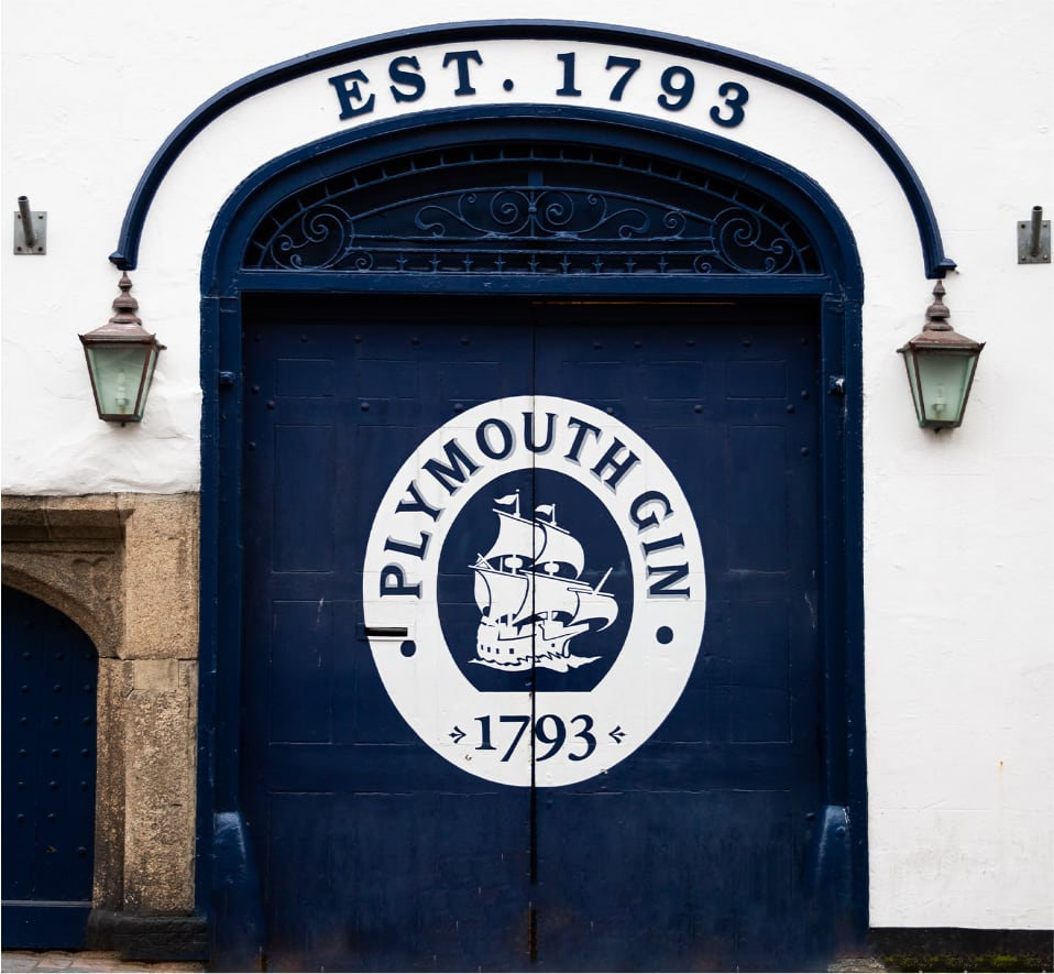 Plymouth Gin distillery door