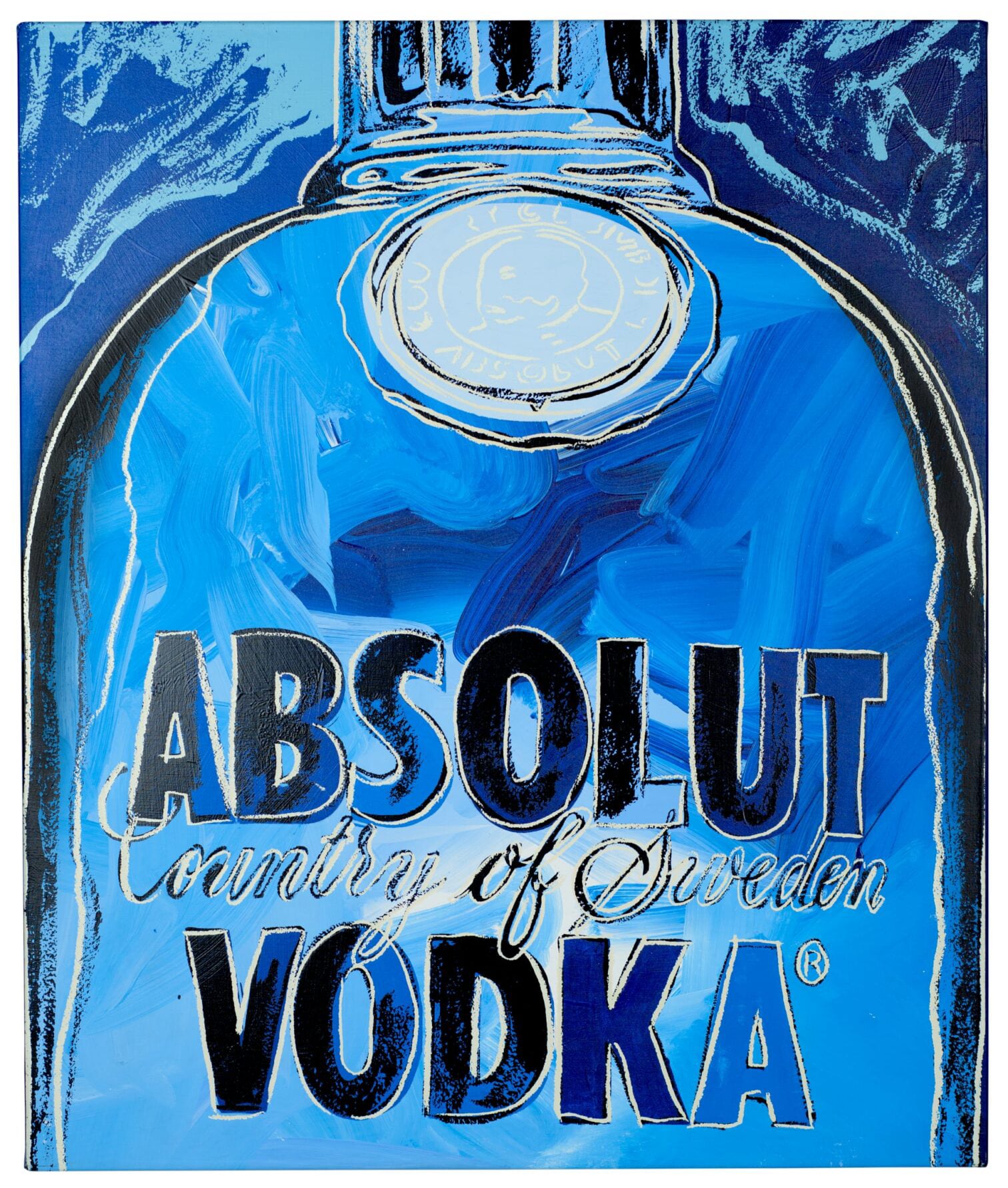 Image of the Absolut Warhol painting for Absolut Vodka