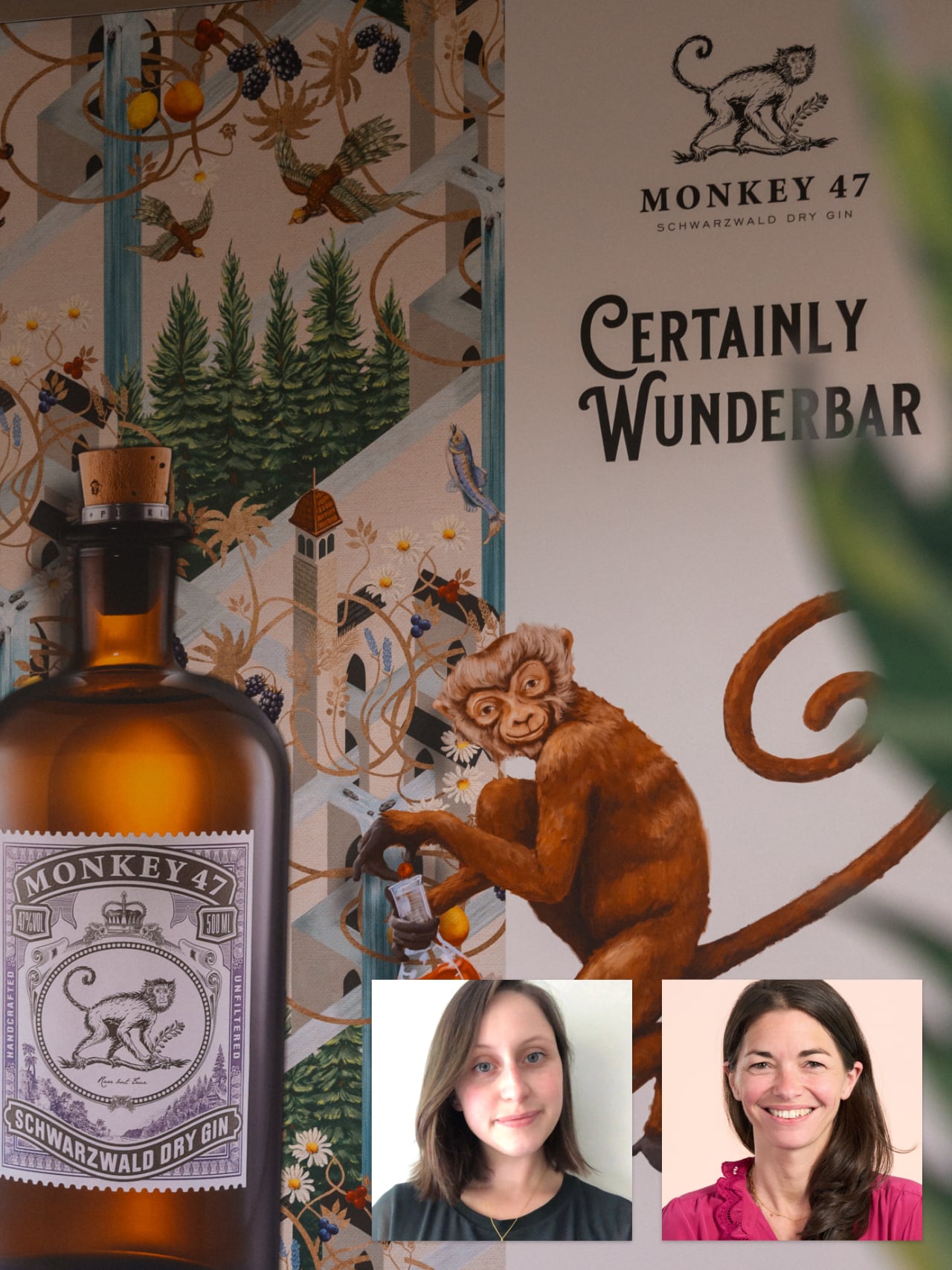 Image of Monkey 47 bar and Ludivine Catrice and Lea Zobernig