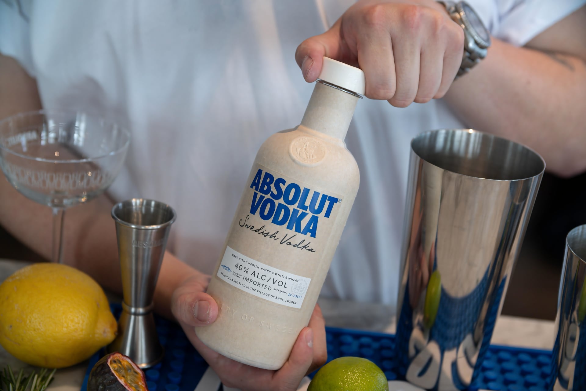 Absolut unveils industry-first paper-based cap and bottle duo