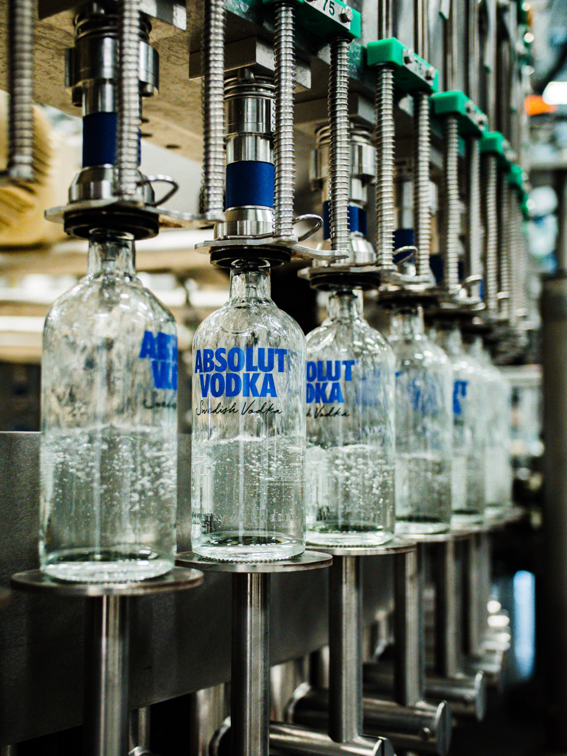 Absolut Vodka bottles
